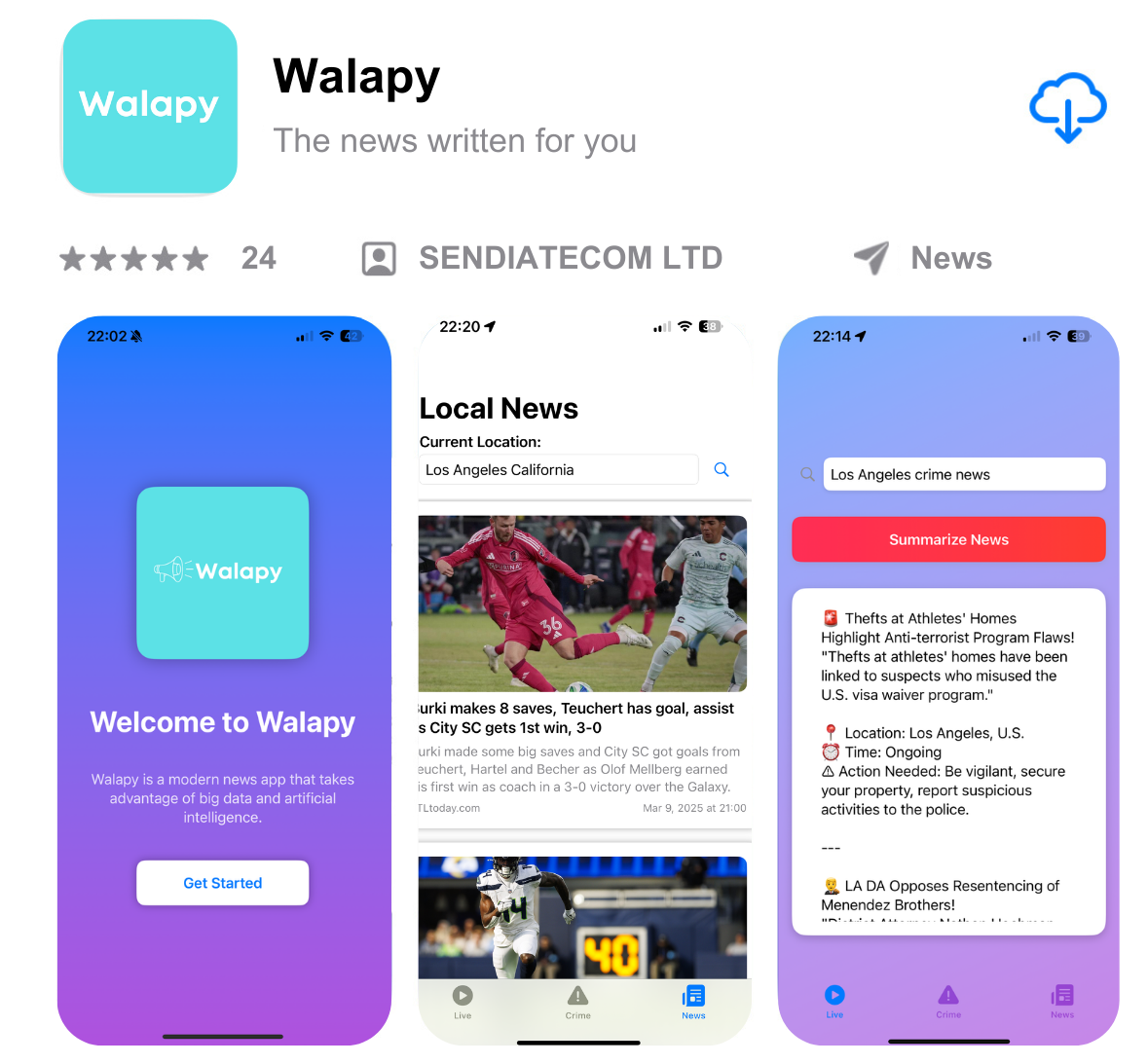 Walapy App Screenshots